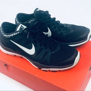 Nike Flex Supreme TR3 Running Shoes, Black/White